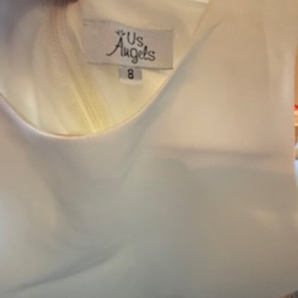 off white flower girl dress - Picture 3 of 4